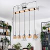 Koyoto hanging light, globe light, pendant light Ecru, black, 5-light sources