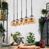 Koyoto hanging light, globe light, pendant light Ecru, black, 5-light sources