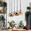Koyoto hanging light, globe light, pendant light Ecru, black, 5-light sources