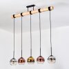 Koyoto hanging light, globe light, pendant light Ecru, black, 5-light sources