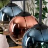 Koyoto hanging light, globe light, pendant light Ecru, black, 5-light sources