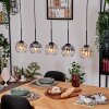 Koyoto hanging light, globe light, pendant light Ecru, black, 5-light sources
