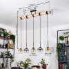 Koyoto hanging light, globe light, pendant light Ecru, black, 5-light sources