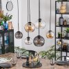Koyoto hanging light, globe light, pendant light Amber, clear, Smoke-coloured, 6-light sources