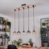 Koyoto hanging light, globe light, pendant light Ecru, black, 5-light sources