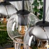 Koyoto hanging light, globe light, pendant light Ecru, black, 5-light sources