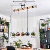 Koyoto hanging light, globe light, pendant light Ecru, black, 5-light sources