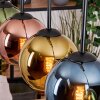 Koyoto hanging light, globe light, pendant light Ecru, black, 5-light sources
