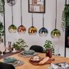 Koyoto hanging light, globe light, pendant light Ecru, black, 5-light sources