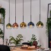 Koyoto hanging light, globe light, pendant light Ecru, black, 5-light sources