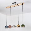 Koyoto hanging light, globe light, pendant light Ecru, black, 5-light sources