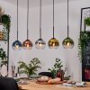 Koyoto hanging light, globe light, pendant light Ecru, black, 5-light sources