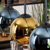 Koyoto hanging light, globe light, pendant light Ecru, black, 5-light sources