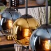 Koyoto hanging light, globe light, pendant light Ecru, black, 5-light sources