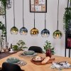 Koyoto hanging light, globe light, pendant light Ecru, black, 5-light sources