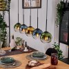 Koyoto hanging light, globe light, pendant light Ecru, black, 5-light sources