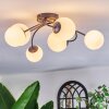 Chehalis ceiling light, globe light white, 6-light sources