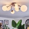 Chehalis ceiling light, globe light white, 6-light sources