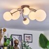 Chehalis ceiling light, globe light white, 6-light sources
