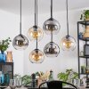 Koyoto hanging light, globe light, pendant light Amber, clear, Smoke-coloured, 6-light sources