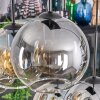 Koyoto hanging light, globe light, pendant light Amber, clear, Smoke-coloured, 6-light sources