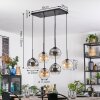 Koyoto hanging light, globe light, pendant light Amber, clear, Smoke-coloured, 6-light sources