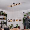 Koyoto hanging light, globe light, pendant light Ecru, black, 5-light sources
