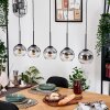 Koyoto hanging light, globe light, pendant light Ecru, black, 5-light sources