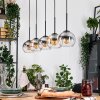 Koyoto hanging light, globe light, pendant light Ecru, black, 5-light sources