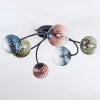 Chehalis ceiling light, globe light blue, green, clear, coppery, 6-light sources
