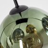 Koyoto hanging light, globe light, pendant light blue, gold, green, clear, 6-light sources