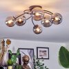 Chehalis ceiling light, globe light 64 cm Smoke-coloured, 6-light sources