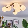 Chehalis ceiling light, globe light white, 6-light sources