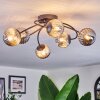 Chehalis ceiling light, globe light Smoke-coloured, 6-light sources