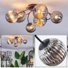 Chehalis ceiling light, globe light Smoke-coloured, 6-light sources