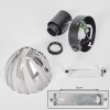 Saire wall light, wall spotlight chrome, black, 1-light source