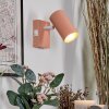 Javel wall light, wall spotlight pink, white, 1-light source