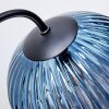Chehalis ceiling light, globe light 58 cm blue, green, clear, coppery, 6-light sources