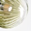Chehalis ceiling light, globe light 58 cm blue, green, clear, coppery, 6-light sources