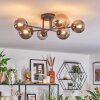 Chehalis ceiling light, globe light 18 cm Smoke-coloured, 6-light sources