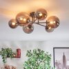Chehalis ceiling light, globe light 20 cm Smoke-coloured, 6-light sources