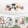Chehalis ceiling light, globe light 20 cm Amber, Smoke-coloured, 6-light sources