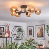 Chehalis ceiling light, globe light 18 cm Amber, 6-light sources
