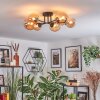 Chehalis ceiling light, globe light 20 cm Amber, 6-light sources