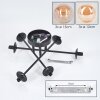 Chehalis ceiling light, globe light 20 cm Amber, 6-light sources