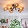 Chehalis ceiling light, globe light 20 cm Amber, 6-light sources