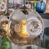 Ripoll hanging light, globe light, pendant light Smoke-coloured, 6-light sources