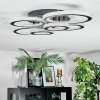 Ronak ceiling light LED black, 1-light source, Remote control