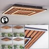 Meron ceiling light LED Wood like finish, black, 1-light source