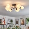 Chehalis ceiling light, globe light white, 6-light sources